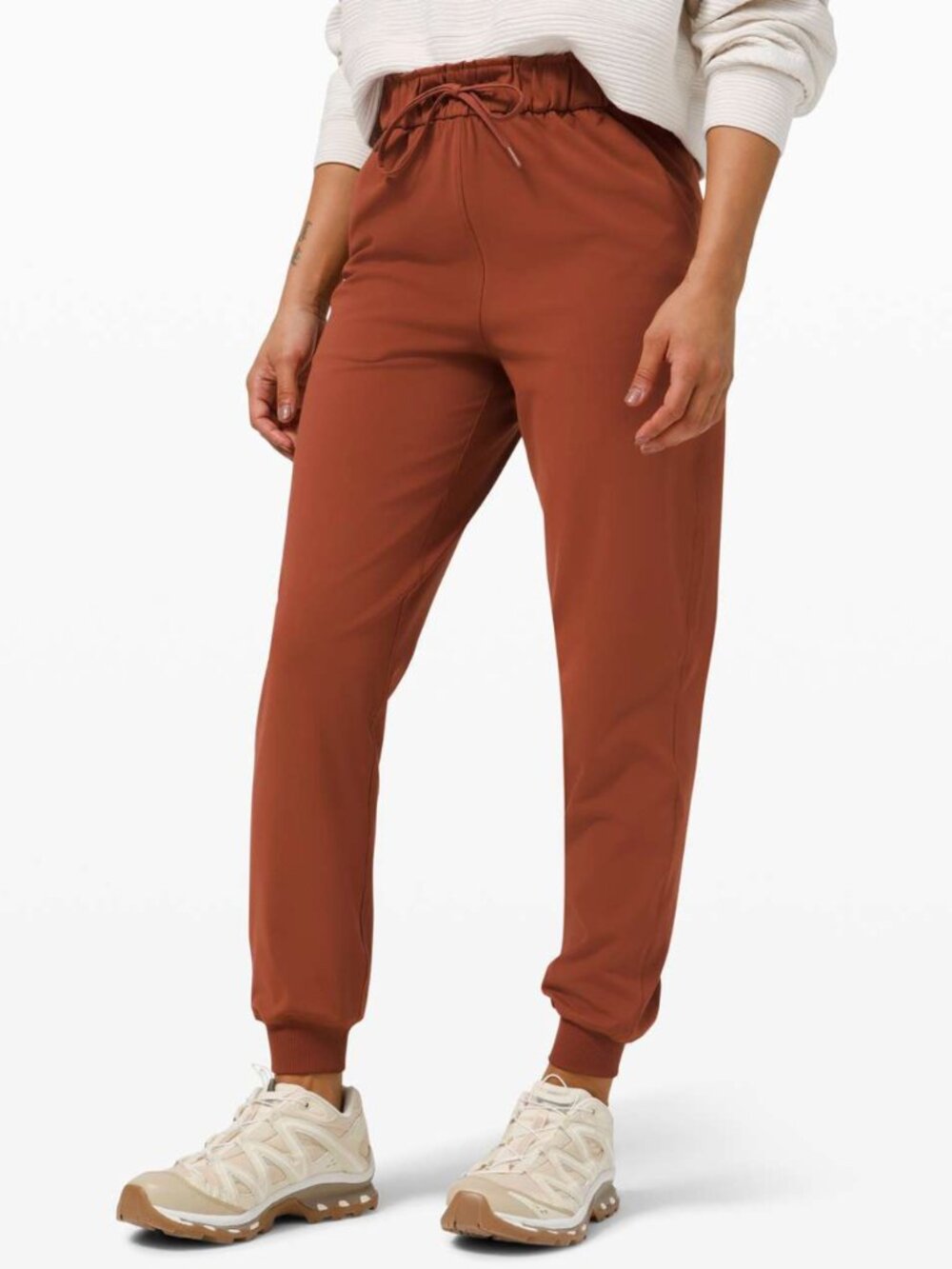 Lululemon Stretch Luxtreme High-Rise Jogger Terracotta Brown Pockets, size 8